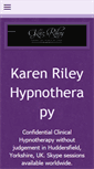 Mobile Screenshot of karenriley-hypnotherapy.com
