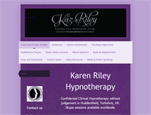 Tablet Screenshot of karenriley-hypnotherapy.com